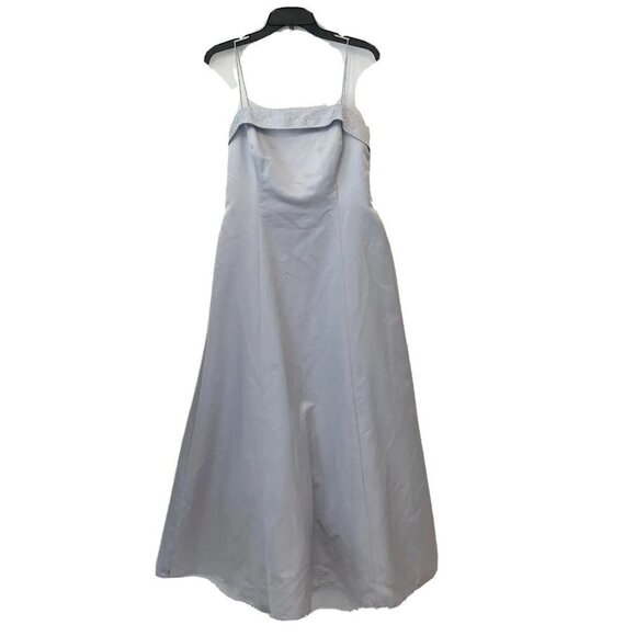 Michaelangelo Beaded Sleeveless Evening Gown Wedding Prom Blue 14 90s Y2K VTG - Picture 1 of 11
